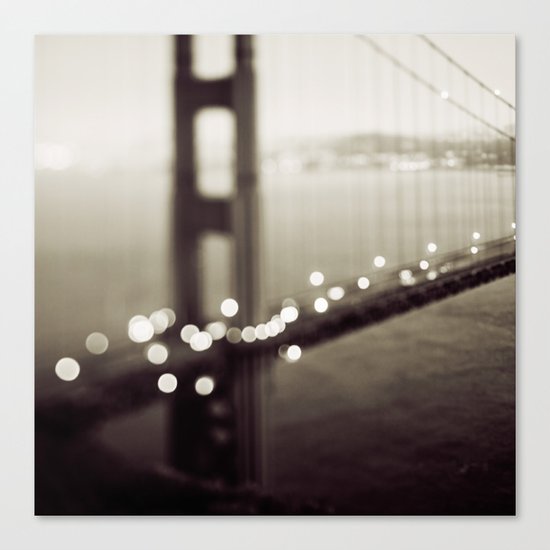 Meet Me In San Francisco (Black and White Edition) Canvas Print