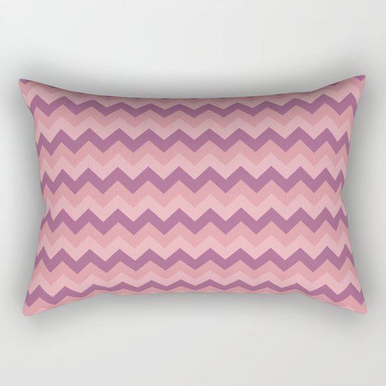 Colorful Chevron Pattern III Rectangular Pillow