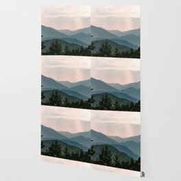 Smoky Mountain Pastel Sunset Wallpaper | Nature, Nationalpark, Mountain, Mountains, Adventure, Illustration, Color, Abstract, Graphicdesign, Forest 