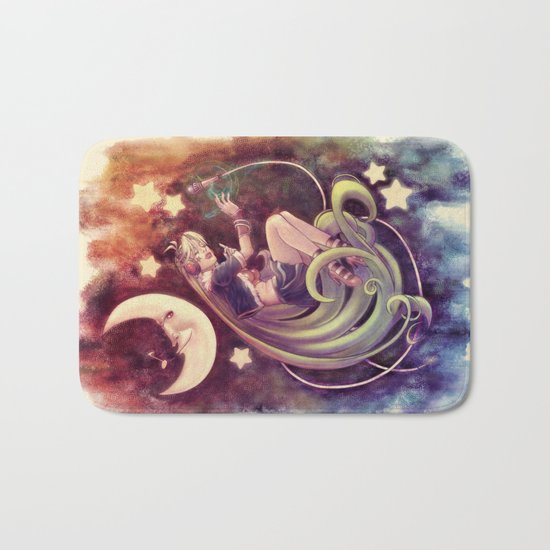 The Moon and the (Rock)Star Bath Mat