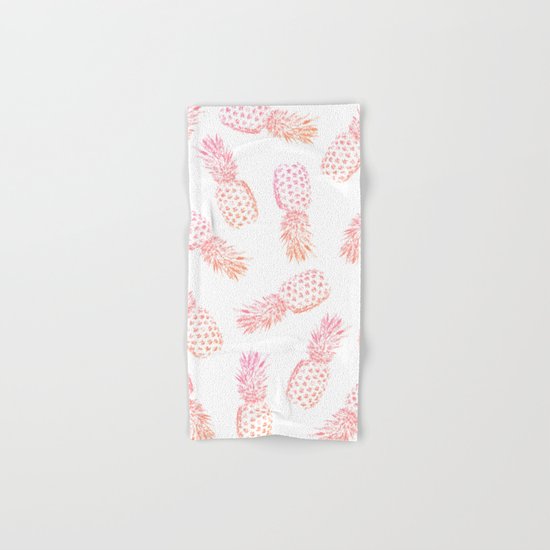 Pink Pineapples Hand & Bath Towel
