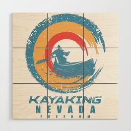 nevada Kayak Adventure Wood Wall Art