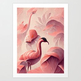 Flamingo Life Art Print