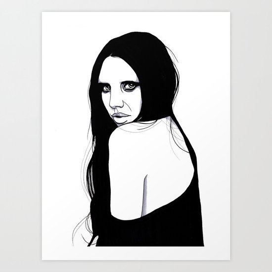 You Silent My Song Art Print
