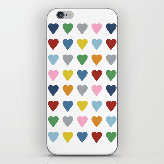 64 Hearts iPhone & iPod Skin