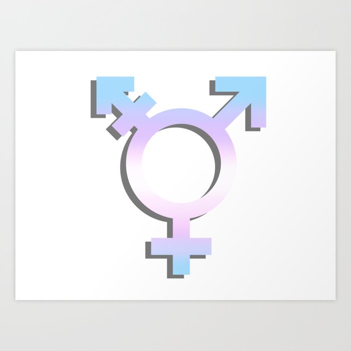 Transgender Symbol Art Print By Kawaii Society6