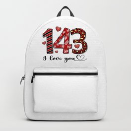 1 4 3 I Love You Backpack