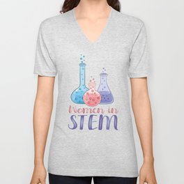 Women In STEM V Neck T Shirt