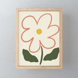 Simple Spring Flower Framed Mini Art Print