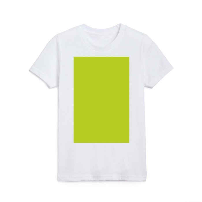 Bright High Vis Lime Green Yellow Solid Color Parable to Pantone