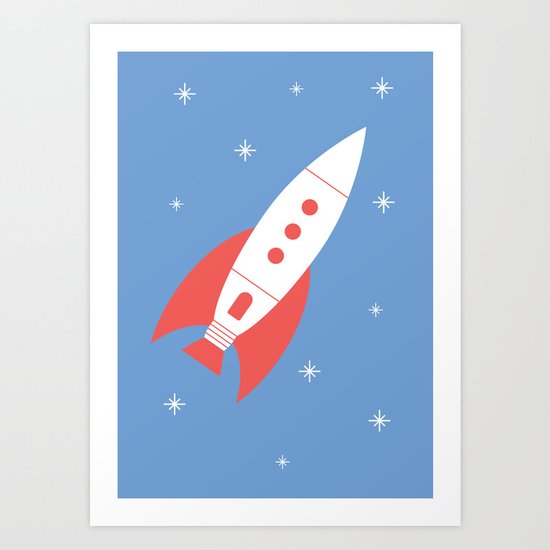 #78 Rocket Art Print