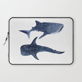 TWO WHALE SHARK Laptop Sleeve