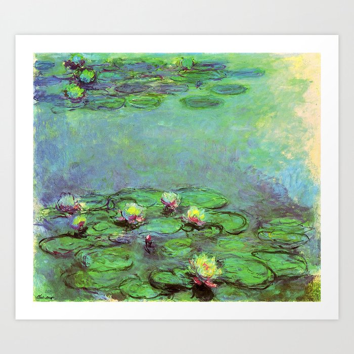 monet water lilies 1914-1917 Art Print