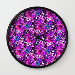 Flowers in all colors 2 D Wall Clock