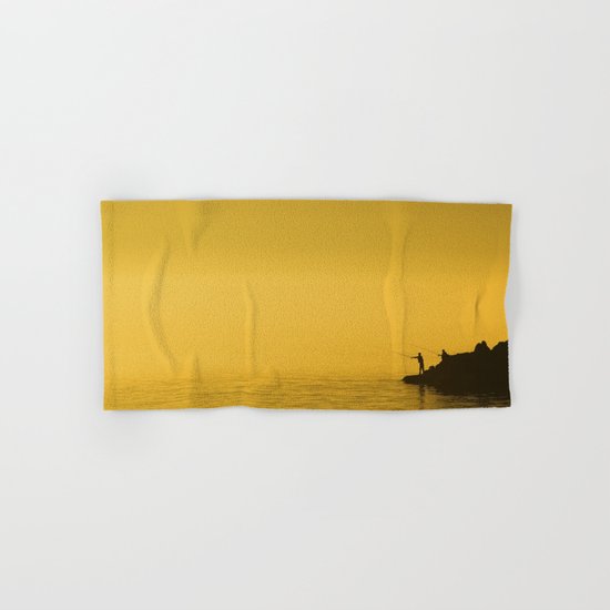 Paint Pêcheur sun yellow Hand & Bath Towel