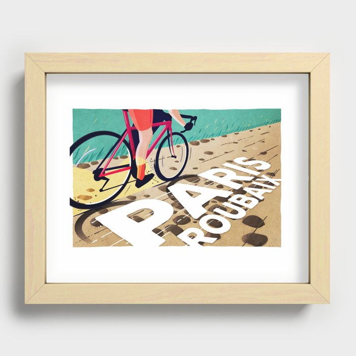 Paris Roubaix Recessed Framed Print