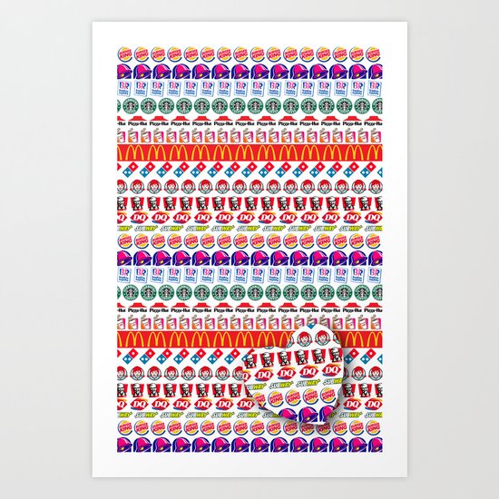FAST FOOD Art Print