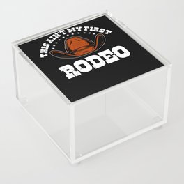 Rodeo Western Cowboy Wild West Retro Horse Acrylic Box