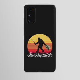Retro Bassquatch Bigfoot Fishing Android Case