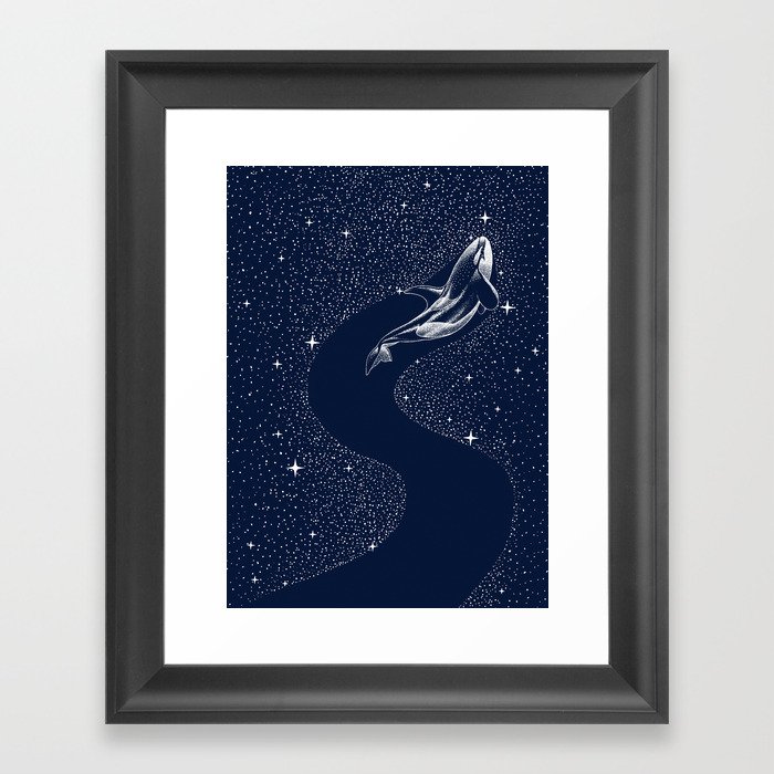starry orca Framed Art Print