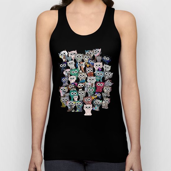 Gemstone Owls Unisex Tank Top