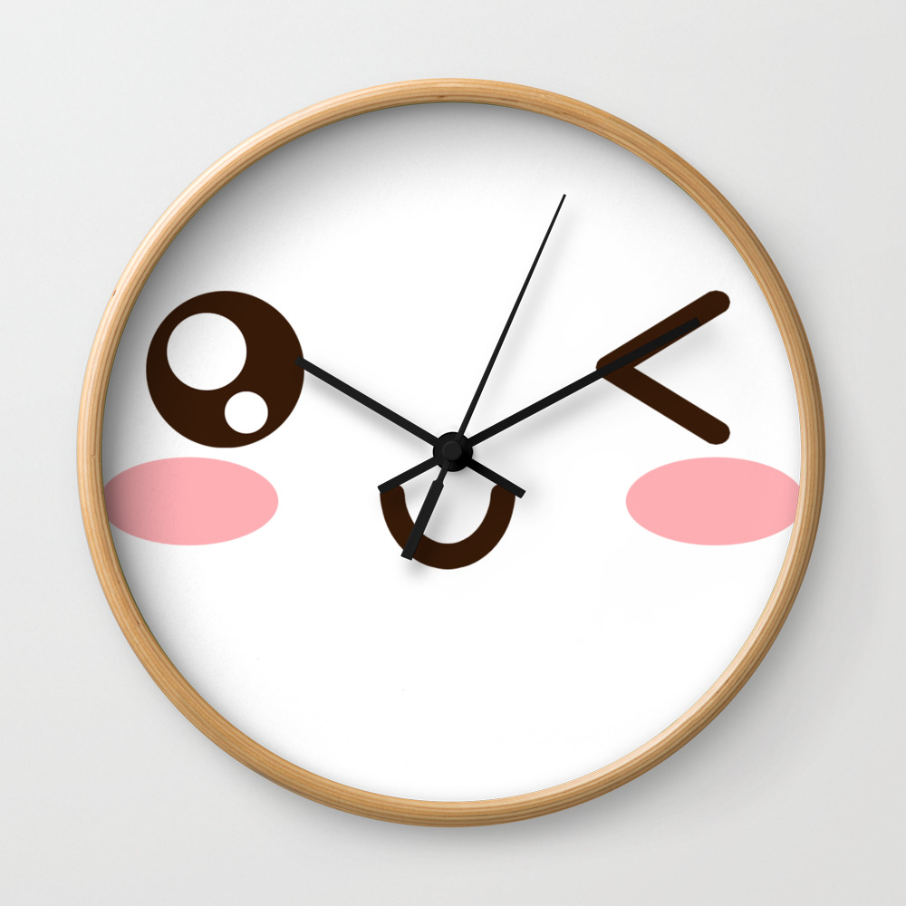 Cute Anime Japanese Emoji Emoticon Winky Face Wall Clock By Poser Boy Society6 See more ideas about anime, haikyuu anime, winky face. cute anime japanese emoji emoticon winky face wall clock by poser boy