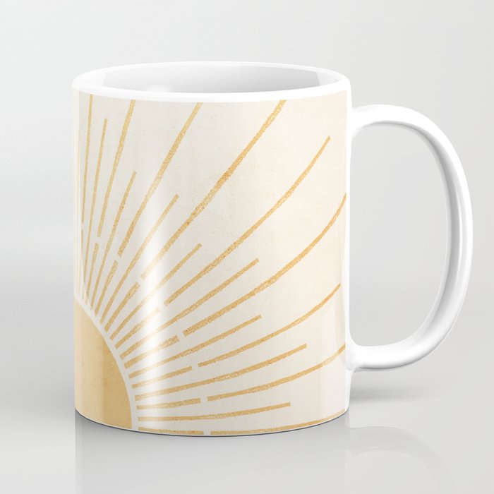 Boho Sun no. 5 Yellow Coffee Mug