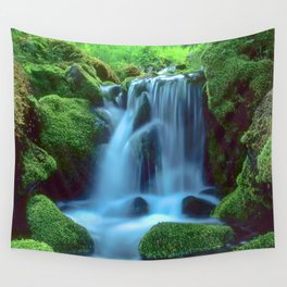 Waterfall in the forest Wall Tapestry