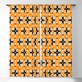Funky Geo Modern / Orange Geometric Modern Pattern Blackout Curtain