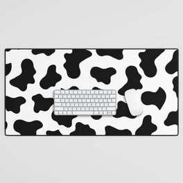 Moo Cow Print Desk Mat