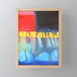 abstract reflection Framed Mini Art Print