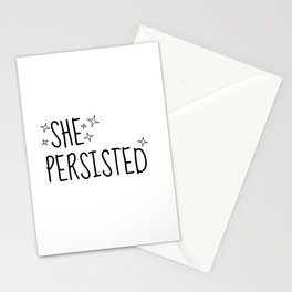 SHE PERSISTED Stationery Cards