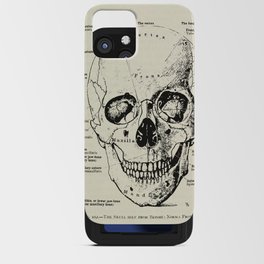 Vintage Anatomy Skull  iPhone Card Case