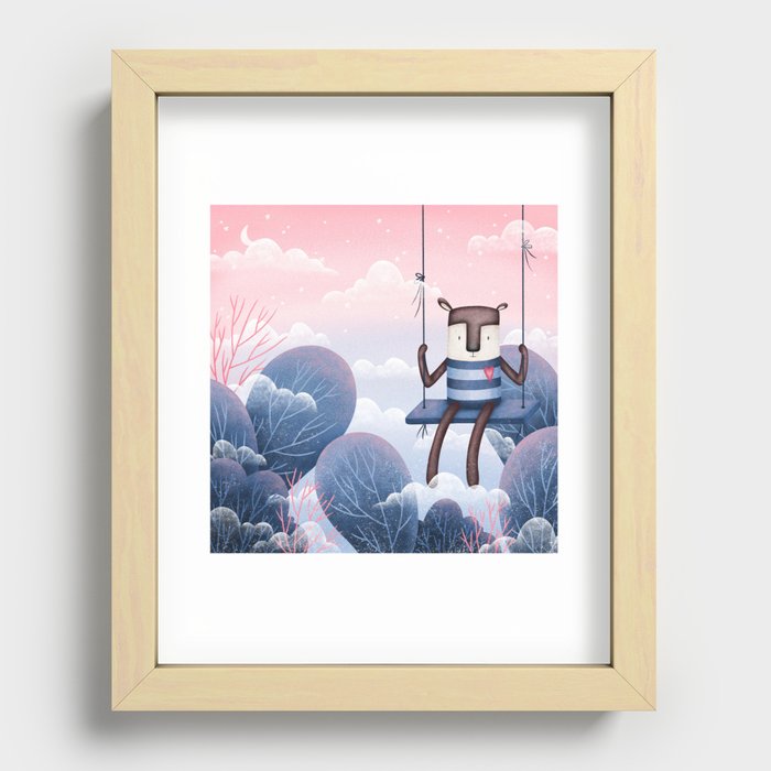 Magic Forest Friends - Fog of Time Recessed Framed Print