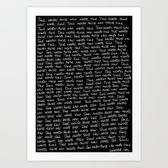 Wasted Art Print