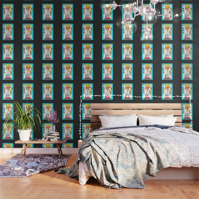 Eighties Tech Girl Wallpaper By Marinabh Society6