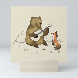 Bear & Fox Mini Art Print