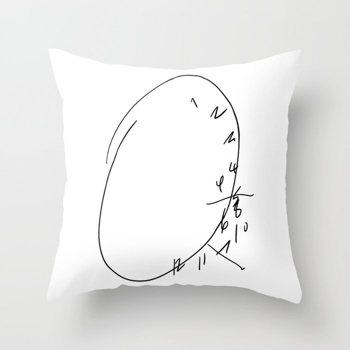 Hannibal Clock Throw Pillow