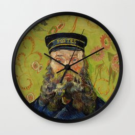 The Postman (Joseph Roulin) by Vincent Van Gogh Wall Clock