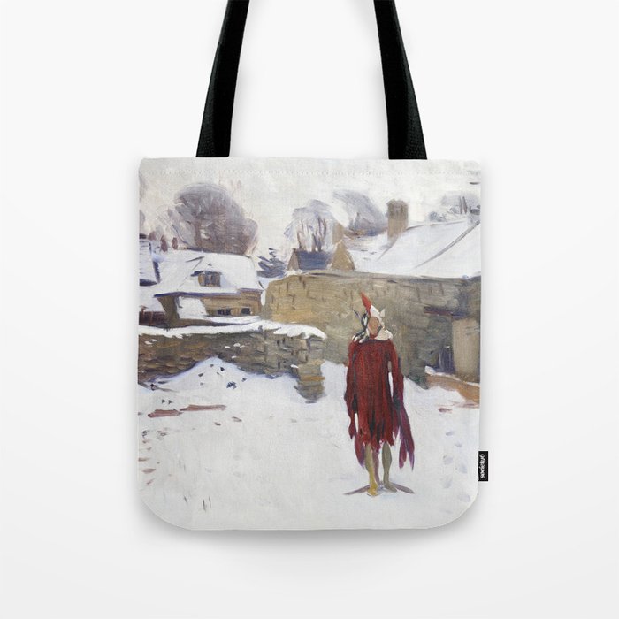 Mannikin in the Snow Tote Bag