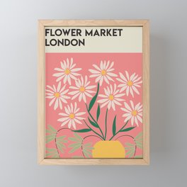 Flower Market London Framed Mini Art Print