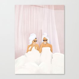 Morning with a friend Canvas Print