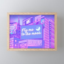 Moon City Framed Mini Art Print
