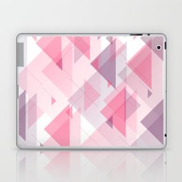 Abstract Pink Triangles Laptop Skin