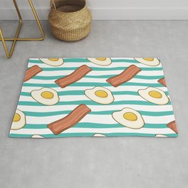 Fried Eggs and Bacon Rug