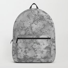 Silver Marble texture Backpack