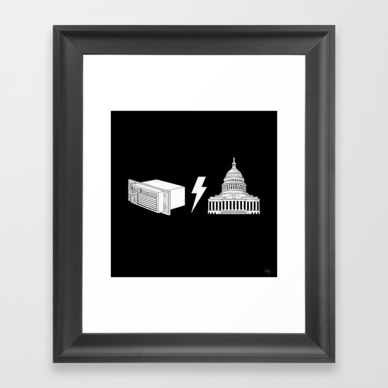 Literal AC/DC Framed Art Print