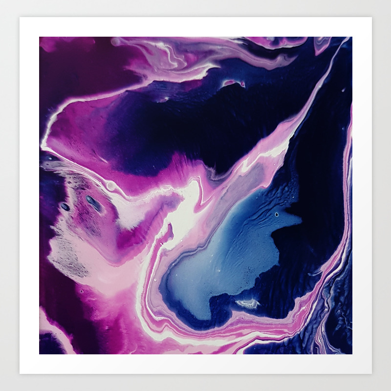 Oysters Acrylic Pouring Medium Art Print By Katia1980 Society6