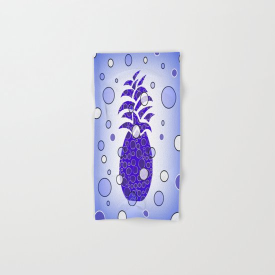Blue Pineapple Hand & Bath Towel