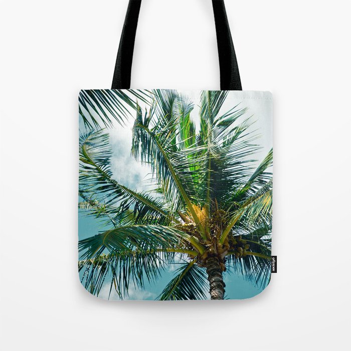 Niu Ololani Coconut Tree Hawaii Tropical Palm Trees Kaluaihākōkō Tote Bag